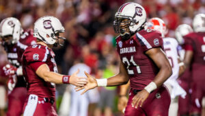 Record crowd watched South Carolina beat Georgia 35-7