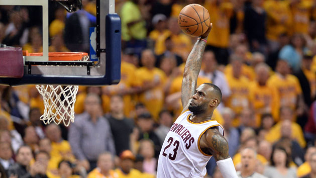 LeBron James (23) isn't planning on flying out of Cleveland any time soon. Photo Credit: Ken Blaze-USA TODAY Sports