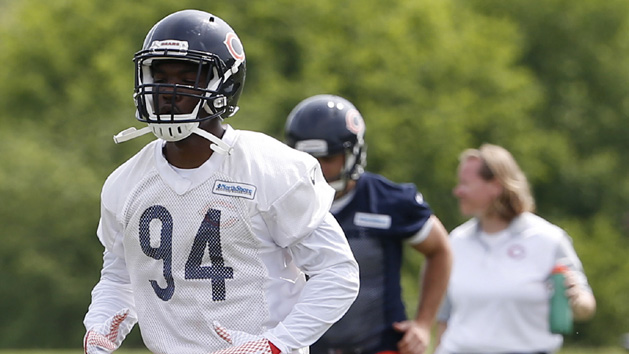 May 25, 2016; Lake Forest, IL, USA; Chicago Bears linebacker Leonard Floyd (94) during the OTA practice at Halas Hall. Photo Credit: Kamil Krzaczynski-USA TODAY Sports