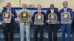 Inductees reflect on perseverance in HOF ceremony
