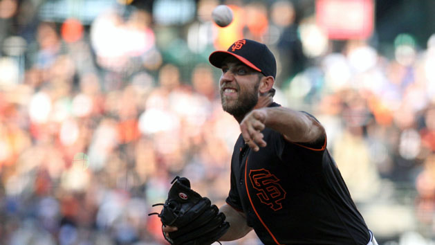 Jul 10, 2016; San Francisco, CA, USA; San Francisco Giants starting pitcher Madison Bumgarner (40) pitches the ball against the Arizona Diamondbacks during the sixth inning at AT&T Park. Photo Credit: Kelley L Cox-USA TODAY Sports