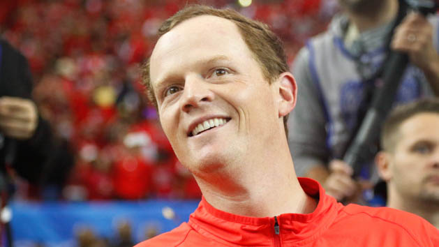 Dec 31, 2015; Atlanta, GA, USA; Houston Cougars assistant coach Major Applewhite after a game against the Florida State Seminoles in the 2015 Chick-fil-A Peach Bowl at the Georgia Dome. Houston defeated Florida State 38-24. Photo Credit: Brett Davis-USA TODAY Sports