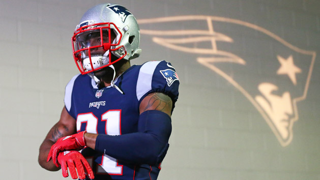 Jan 21, 2018; Foxborough, MA, USA; New England Patriots cornerback Malcolm Butler (21) against the Jacksonville Jaguars during the AFC Championship at Gillette Stadium. Photo Credit: Mark J. Rebilas-USA TODAY Sports