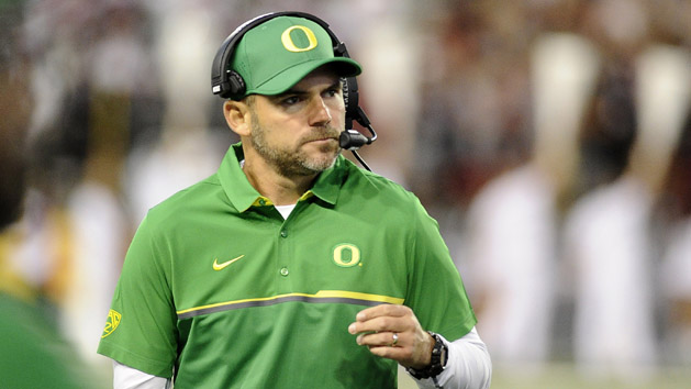 Mark Helfrich is out as the coach of Oregon. Photo Credit: James Snook-USA TODAY Sports