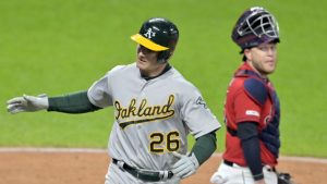 A’s aim to seal series win over Indians