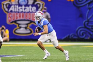 Ole Miss QB Matt Corral avoids serious injury