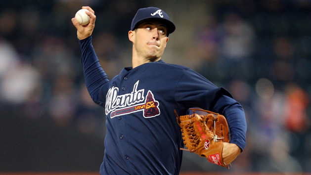 May 3, 2016; New York City, NY, USA; Atlanta Braves starting pitcher Matt Wisler (37) pitches against the New York Mets during the first inning at Citi Field. Photo Credit: Brad Penner-USA TODAY Sports