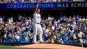 Dodgers RHP Scherzer joins 3,000 strikeout club