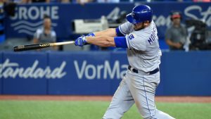 Moustakas hits K.C. record 37th HR in rout of Jays