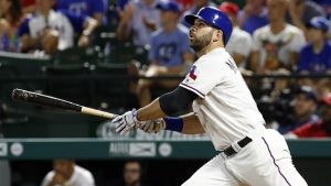 Moreland’s two homers lead Rangers past Royals