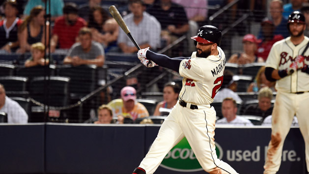 Nick Markakis (22) has been red-hot for the Braves. Dale Zanine-USA TODAY Sports