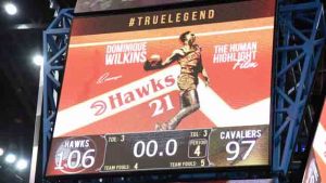Hawks oust Cavs on special night for ‘Nique’