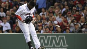 Boston’s 3B Sandoval injures foot, leaves game