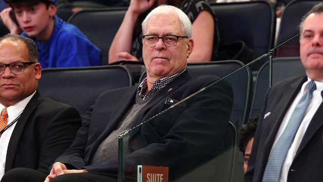 Dec 21, 2015; New York, NY, USA; New York Knicks general manager Phil Jackson watches during the third quarter against the Orlando Magic at Madison Square Garden. The Magic defeated the Knicks 107-99. Photo Credit: Brad Penner-USA TODAY Sports