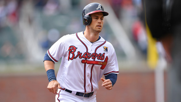Apr 4, 2018; Atlanta, GA, USA; Atlanta Braves left fielder Preston Tucker (20) runs the bases after hitting a three run home run against the Washington Nationals during the first inning at SunTrust Park. Photo Credit: Dale Zanine-USA TODAY Sports