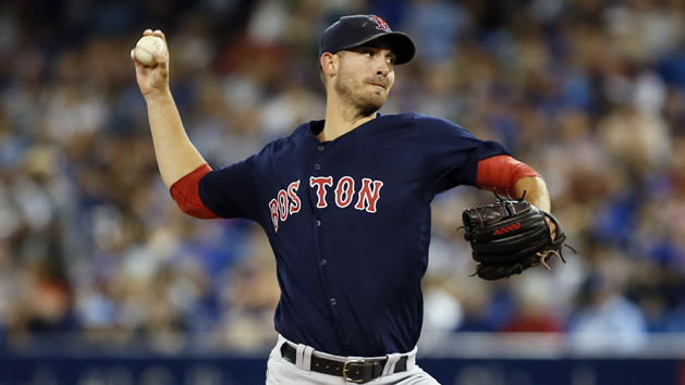 Sep 9, 2016; Toronto, Ontario, CAN; Boston Red Sox starting pitcher Rick Porcello (22) throws against the Toronto Blue Jays in the sixth inning at Rogers Centre. Photo Credit: John E. Sokolowski-USA TODAY Sports