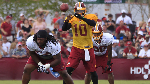 RGIII is expected to start Sunday against Minnesota. (John David Mercer-US PRESSWIRE)