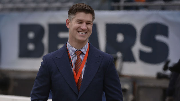 Jan 3, 2016; Chicago, IL, USA; Chicago Bears general manager Ryan Pace before the game against the Detroit Lions at Soldier Field. Photo Credit: Matt Marton-USA TODAY Sports