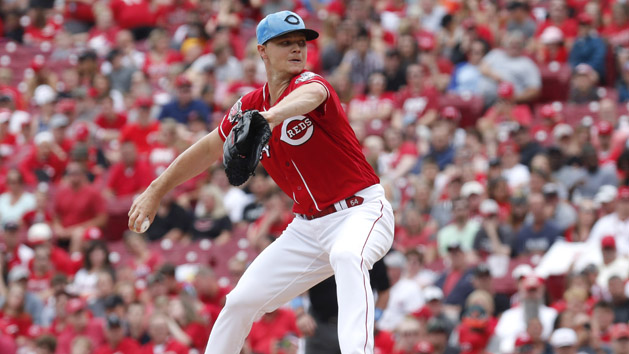 Jun 16, 2019; Cincinnati, OH, USA; Cincinnati Reds starting pitcher Sonny Gray (54) throws against the Texas Rangers during the first inning at Great American Ball Park. Photo Credit: David Kohl-USA TODAY Sports