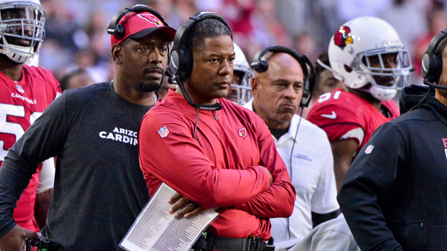 Dec 23, 2018; Glendale, AZ, USA; Arizona Cardinals head coach Steve Wilks looks on during the first half against the Los Angeles Rams at State Farm Stadium. Photo Credit: Matt Kartozian-USA TODAY Sports