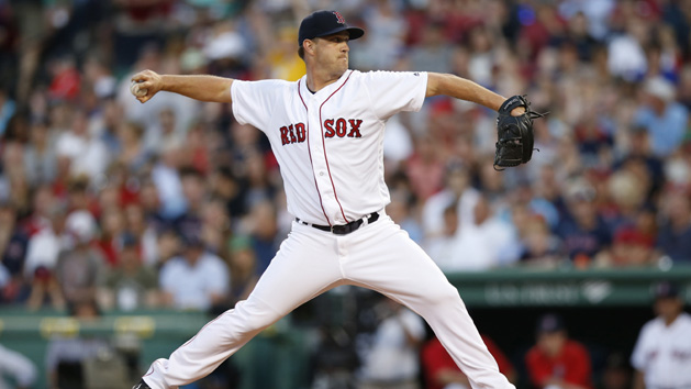 Jun 15, 2016; Boston, MA, USA; Boston Red Sox pitcher Steven Wright (35) delivers a pitch during the third inning against the Baltimore Orioles at Fenway Park. Photo Credit: Greg M. Cooper-USA TODAY Sports