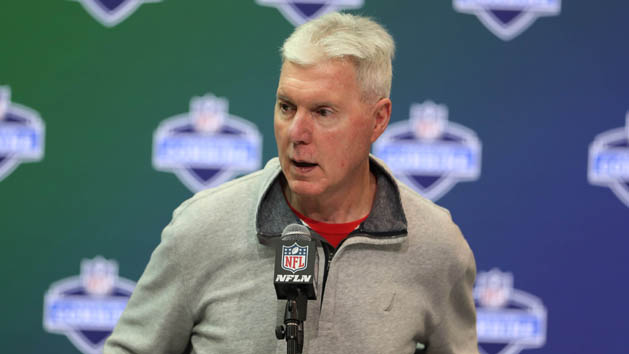 Mar 1, 2017; Indianapolis, IN, USA; Green Bay Packers general manager Ted Thompson speaks to the media during the 2017 NFL Combine at the Indiana Convention Center. Photo Credit: Brian Spurlock-USA TODAY Sports