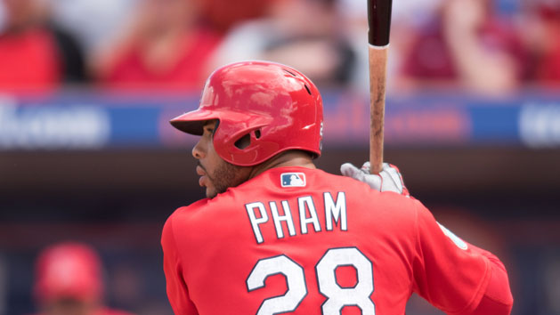 Tommy Pham (28) has been moved to the DL. Photo Credit: Steve Mitchell-USA TODAY Sports