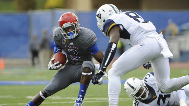 NCAA Football: West Virginia at Kansas