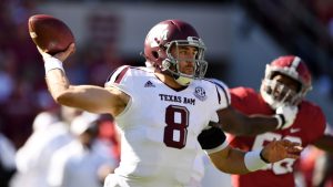 Aggies QB Knight out for rest of regular season