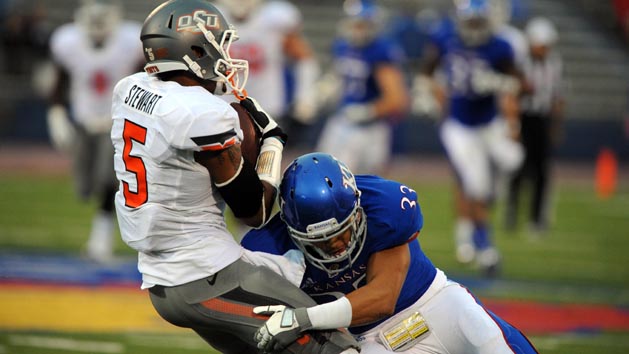 NCAA Football: Oklahoma State at Kansas