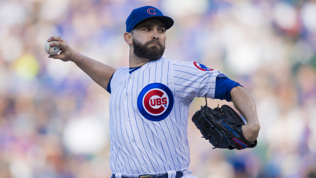 May 22, 2018; Chicago, IL, USA; Chicago Cubs starting pitcher Tyler Chatwood (21) pitches during the second inning against the Cleveland Indians at Wrigley Field. Photo Credit: Patrick Gorski-USA TODAY Sports