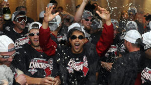 Nats lose game, but clinch division title