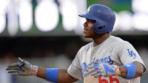Puig gives Dodgers marathon win over Padres