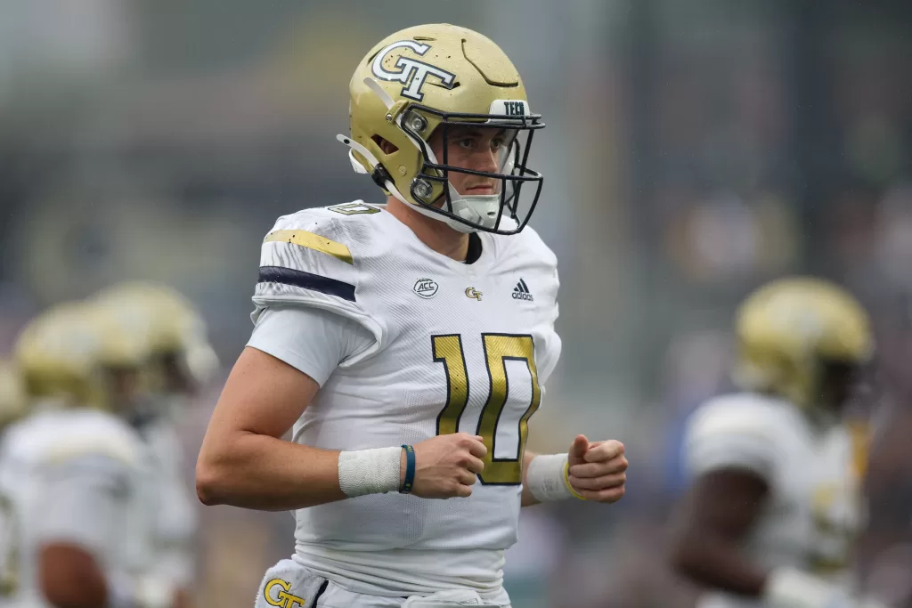 Georgia Tech Yellow Jackets quarterback Haynes King (10) is viewed as a Heisman Trophy candidate.