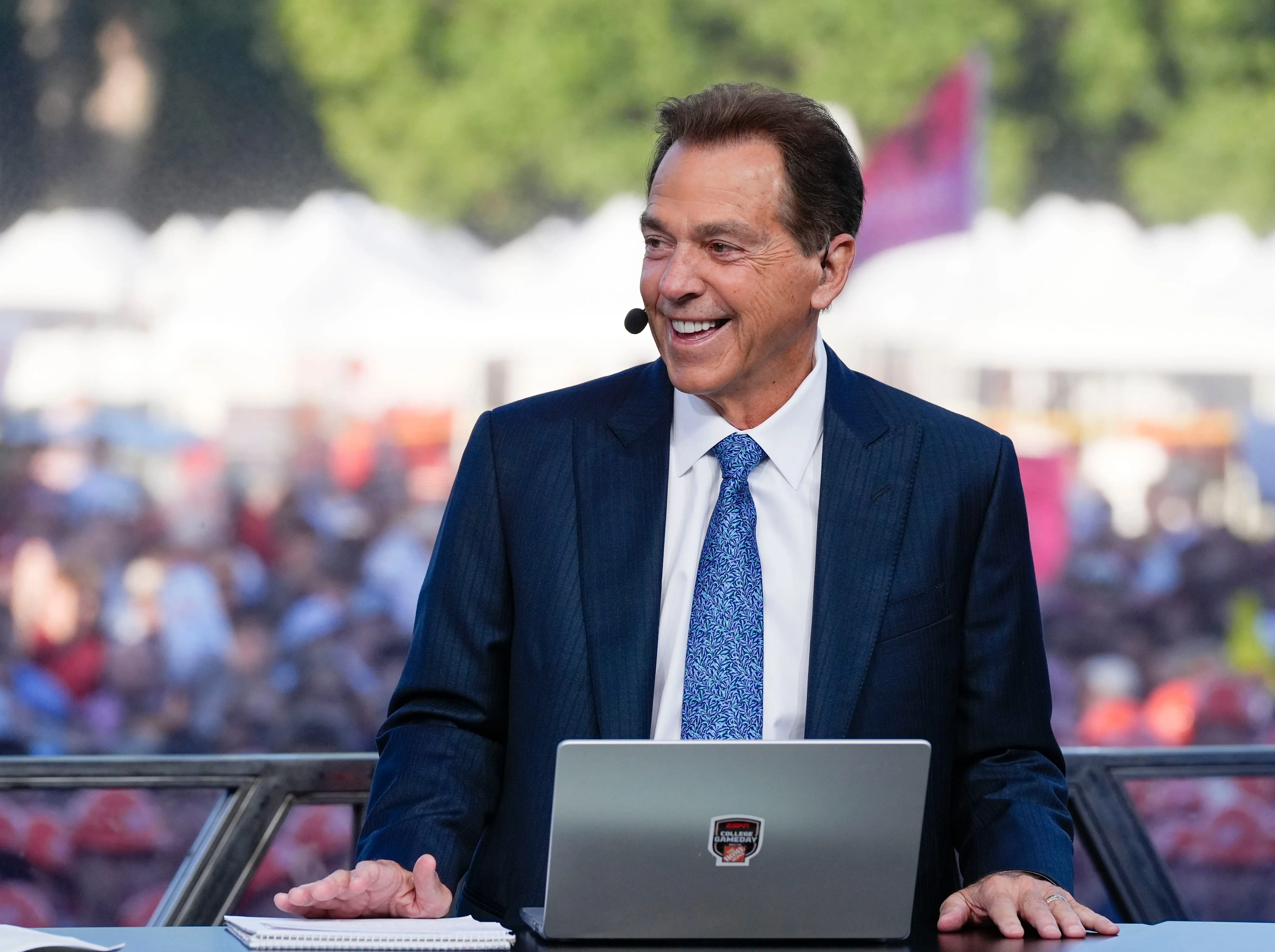 ESPN "College GameDay" analyst Nick Saban