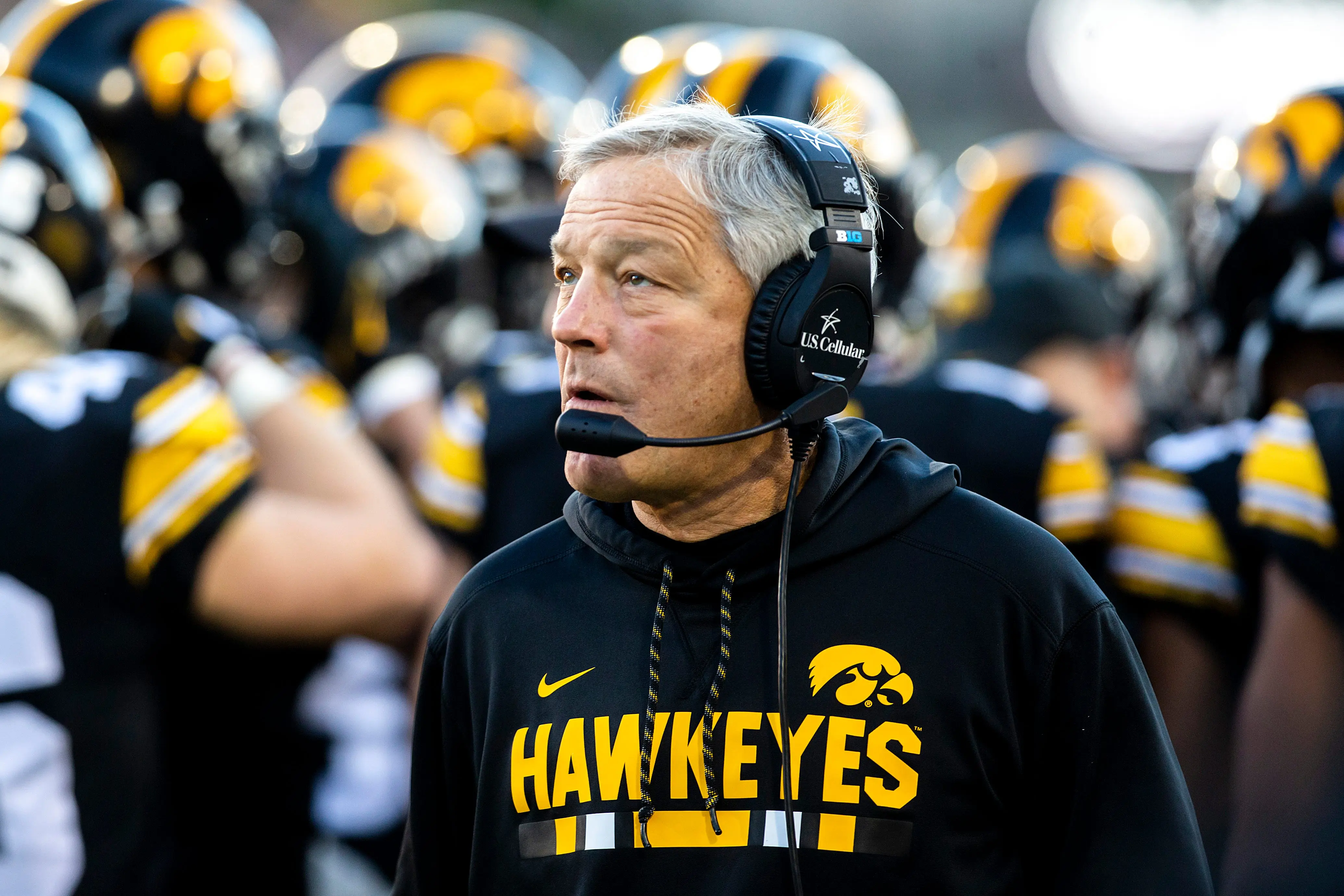 Iowa Hawkeyes head coach Kirk Ferentz