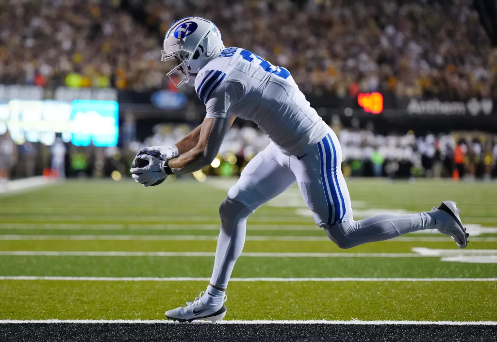 Brigham Young Cougars wide receiver Chase Roberts.