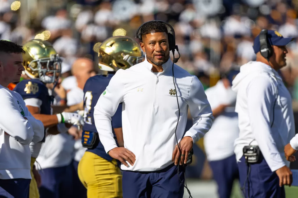  Notre Dame Fighting Irish head coach Marcus Freeman 