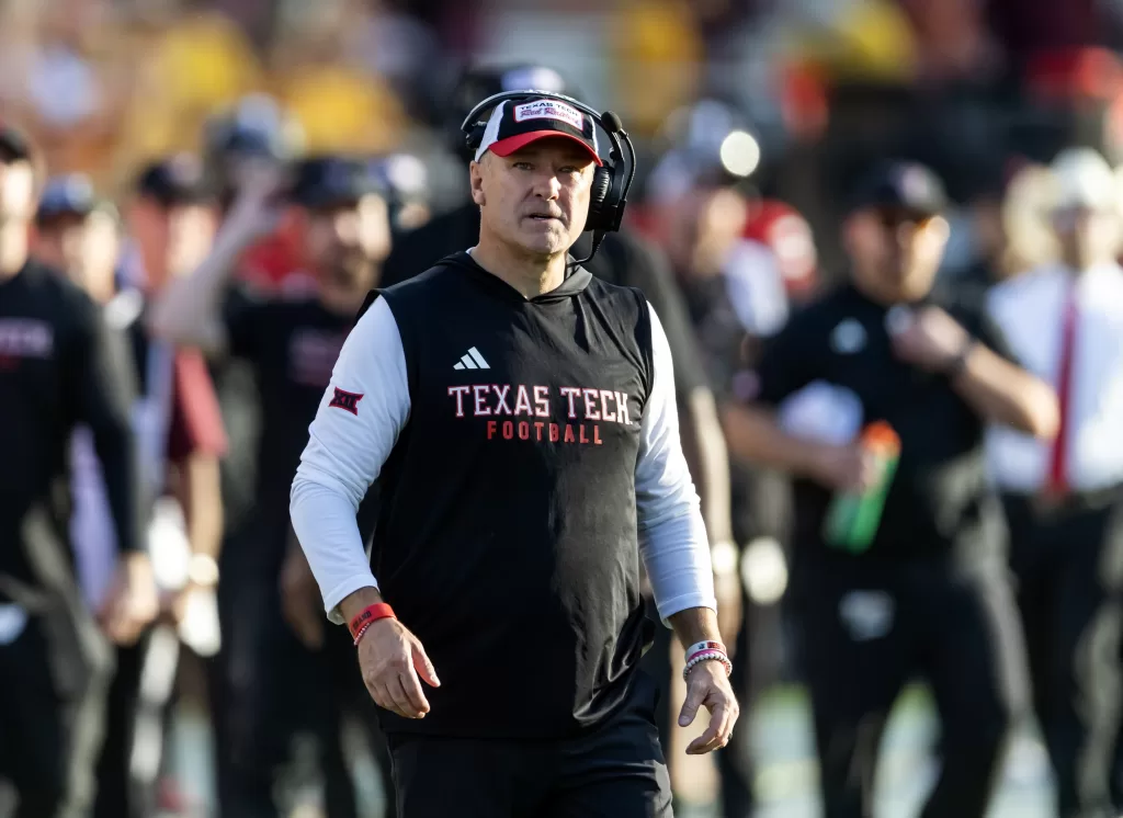 Texas Tech head coach Joey McGuire.