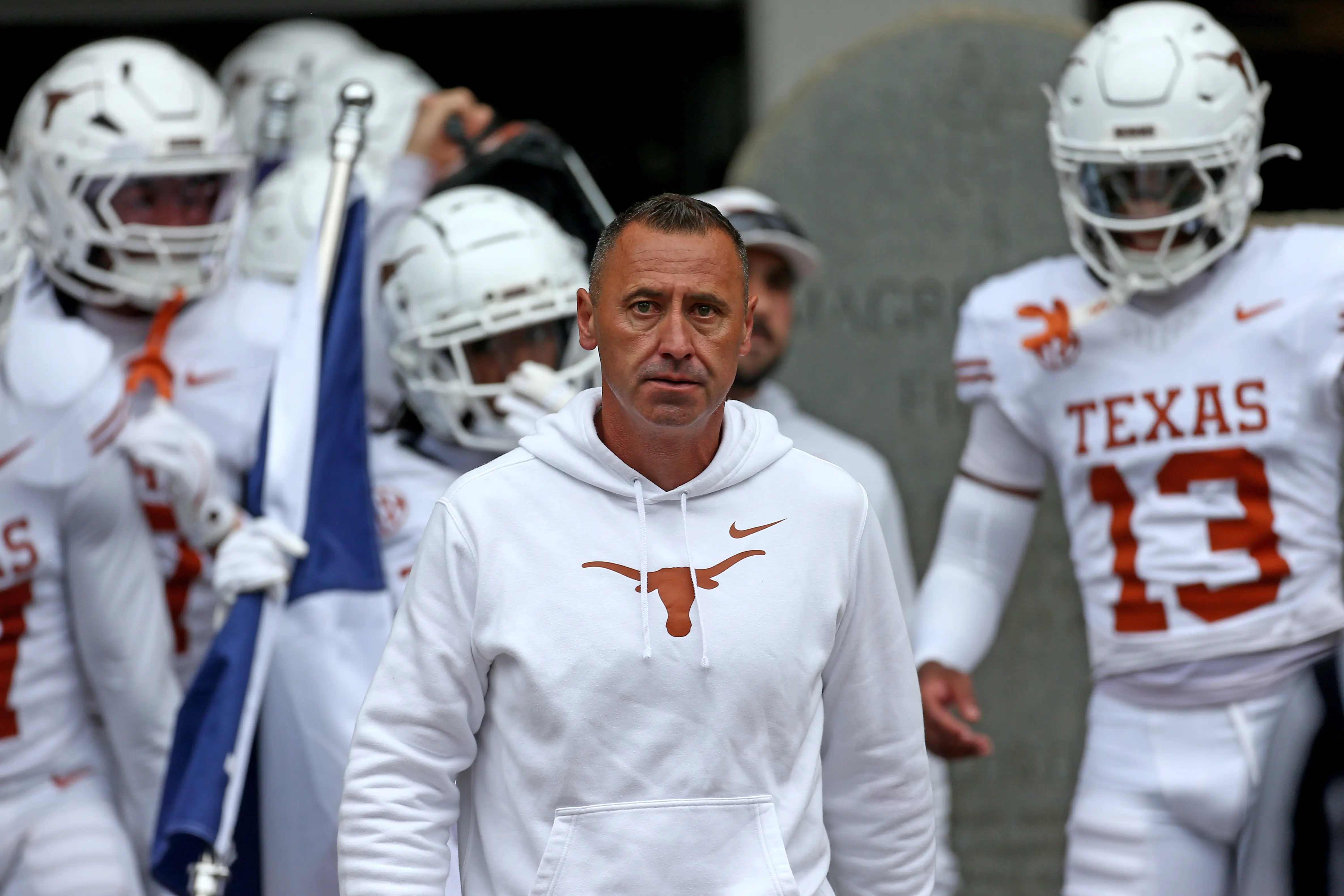 Texas Longhorns head coach Steve Sarkisian.