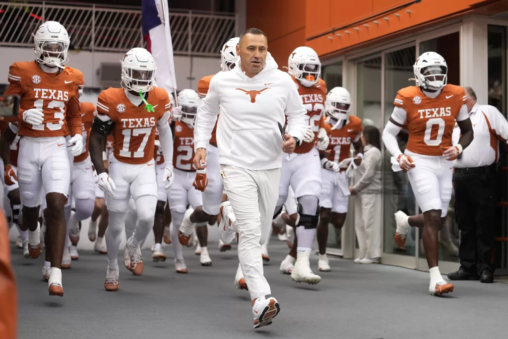 Texas Longhorns head coach Steve Sarkisian.