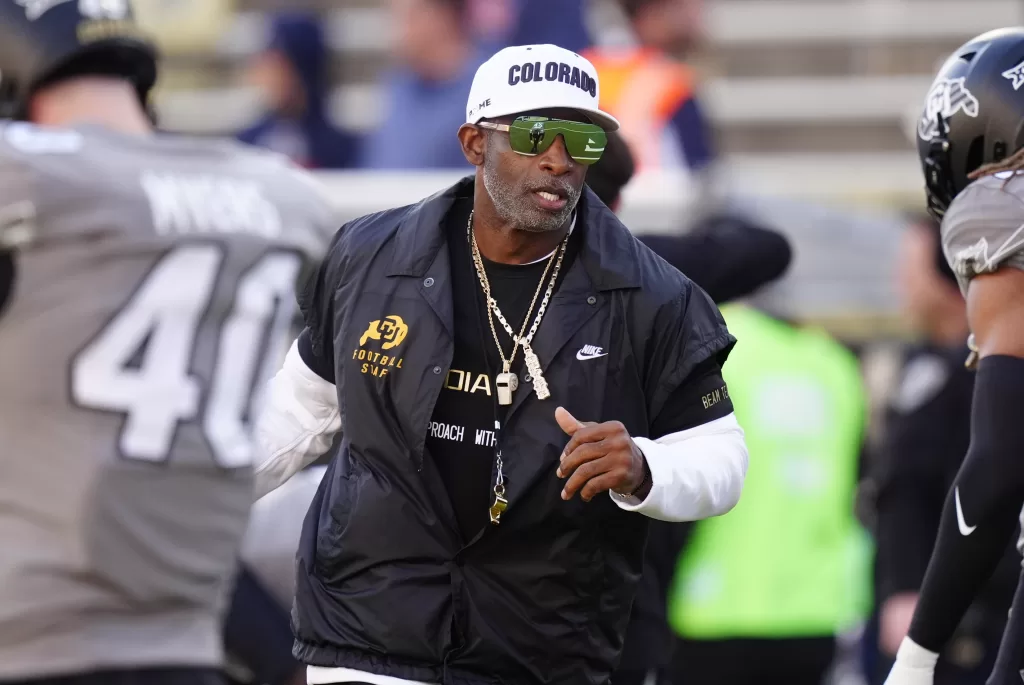 Colorado Buffaloes head coach Deion Sanders.